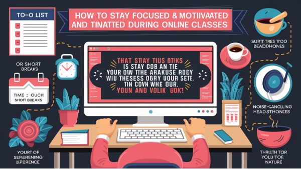 How to Stay Focused and Motivated During Online Classes